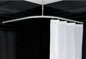 Shower Tracks Slide Shower: SuperTrack Shower Curtain Track