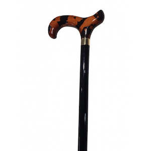 All: Morocco styled timber cane with a black shaft