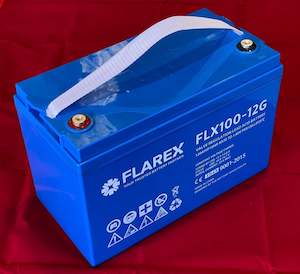 battery: FLAREX® 12v 120ah/10hr VRLA AGM Deep Cycle Battery