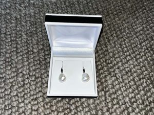 Sterling Silver Freshwater Pearl Earrings - Equus Auctions