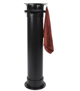 Coffee Knock Box with Large Opening Commercial Floor Standing with towel