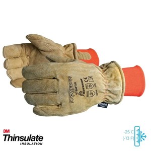 Brown Split Leather Thinsulate™ Lined Freezer Gloves - 678AFTLK – ergogo