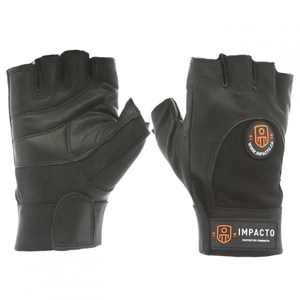 Products: Anti-Impact Leather Glove Half Finger - AV406 – ergogo
