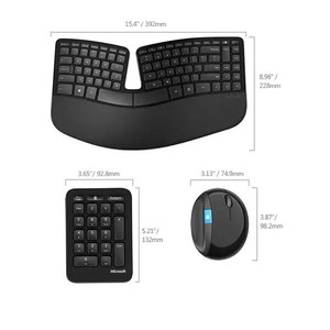 Products: Microsoft sculpt keyboard, mouse and numeric pad combo – ergogo