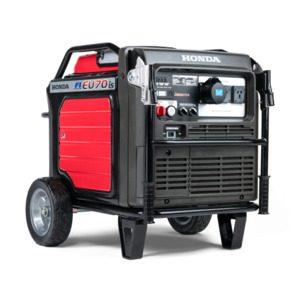 Generators 1: Honda EU70iS 32AMP Plug with Auto Start Inverter Generator