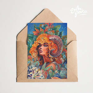 Greeting Cards: Zodiac - Aries Greeting Card