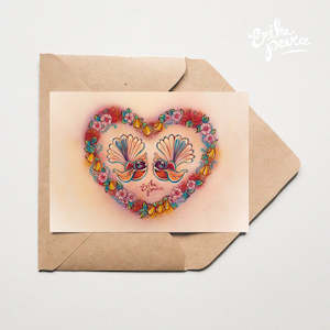 Greeting Cards: Sweetheart Fantails Greeting Card