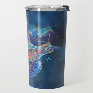 2 Travel Mugs: Turtle Dream Island Travel Mug