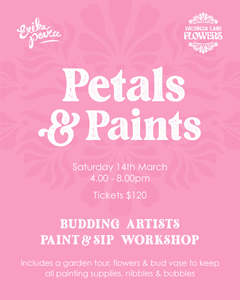 Workshops: Petals & Paints Workshop - Saturday 14th March 2026