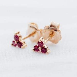 Earrings: Clover Stud - Medium