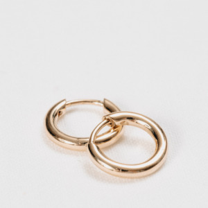 Earrings: Classic Gold Huggies