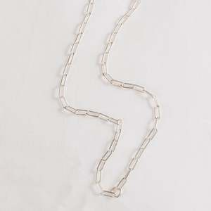 Silver: Silver Paperclip chain
