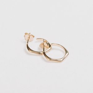 White Gold: Organic Hoops