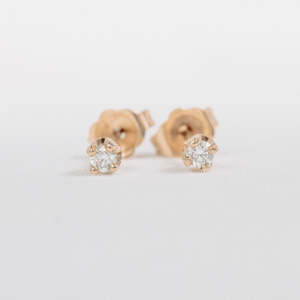 Yellow Gold Diamond Studs