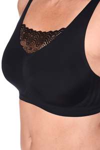Amoena Esra Wirefree Mastectomy Bra - Black