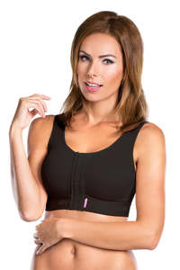 Lipoelastic PI Ideal Post Surgery Bra - Black