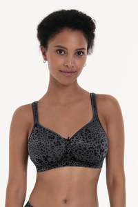 Anita Tonya Art Padded Wire Free Mastectomy Bra - Anthracite