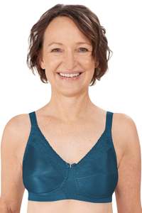 Amoena Nancy Wire Free Mastectomy Bra - Dark Teal
