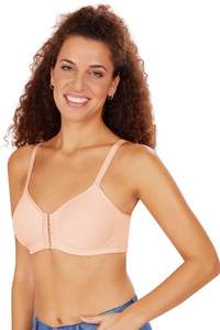 Amoena Bras: Amoena Mara Padded Front Fastening Mastectomy Bra - Blush