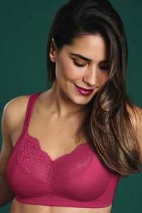 Anita Bras: Anita Orely Wire Free Mastectomy Bra - Cherry Red