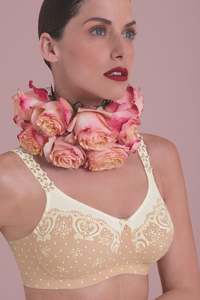 Anita Bras: Anita Belvedere Wire Free Mastectomy Bra - Powder Peach