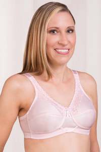 Trulife Barbara Wire Free Mastectomy Bra - Powder Pink