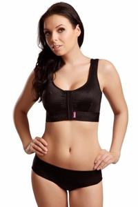 Lipoelastic Bras: Lipoelastic PI Extra Variant Post Surgery Bra: Black
