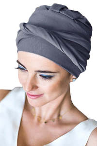 Turbans: Carebell Comfort Turban - Twilight Grey