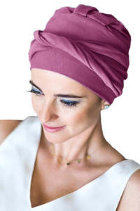 Turbans: Carebell Comfort Turban - Deep Mauve