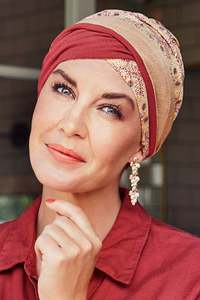 Turbans: Christine Shakti Turban - Golden Sunlit