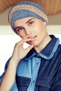 Christine Viva Zoya Turban - Pigeon Blue