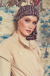 Christine Headwear: Christine Tula Turban - Graphic Pearl