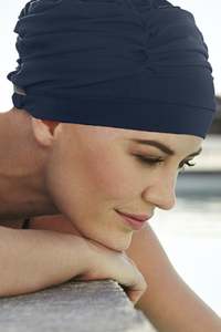 Christine Headwear: Christine Hydrotherapy Swim Cap - Navy