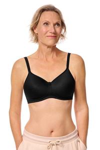 Seamless Mastectomy Bras: Amoena Mara Padded Mastectomy Bra - Black