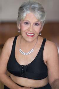 Black Bras: ABC Rose Contour Front Fastening Mastectomy Bra - Black