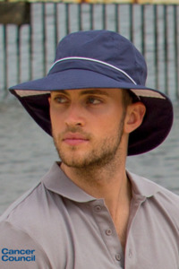 Cancer Council Marvin Bucket Hat - Navy