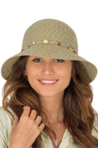 Bucket Hats: Cancer Council Bohemian Bucket Style Hat - Pistachio