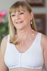 Abc Advanced Breast Care: ABC Leisure Front Fastening Mastectomy Bra - White