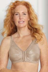 Mothers Day 15 Off: Amoena Nancy Front Fastening Mastectomy Bra - Light Sand