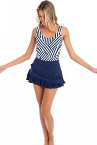 Spring 2023 Collection: TOGS Swim Skort - Navy