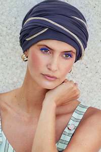 Boxing Day Sale 2023: Christine Viva Emmy Turban - Shades of Blue/Gold