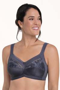 Anita Safina Wire Free Mastectomy Bra - Shadow Blue
