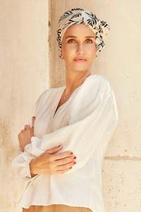 Christine Shakti Linen Hair Loss Turban - A Leaf Story