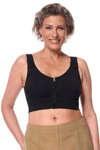 Amoena Leyla Seamless Surgical Mastectomy Bra - Black