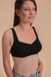Amoena Katja Wire Free Mastectomy Bra - Black