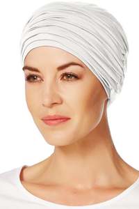 Christine Kiara Hair Loss Turban With Headband - Ivory