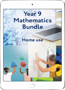 All Maths Titles: Year 9 Mathematics Bundle - Home Use