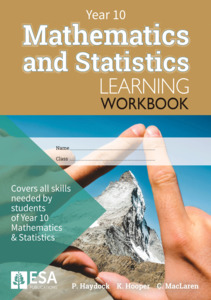 Year 10 Mathematics and Statistics Learning Workbook - SPECIAL (damaged stock at $20 each)