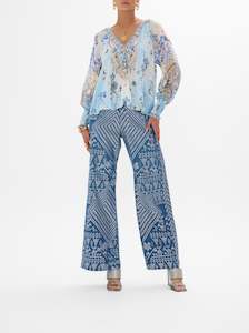 Al Manial Palace Memoirs Shirred Cuff Blouse