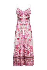 Dress: CAMILLA GATHERED BODICE BIAS DRESS - BOTANICAL NOVELLA